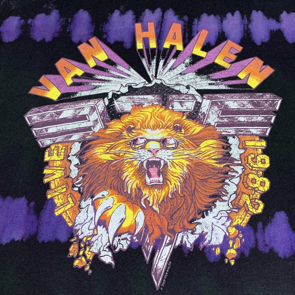 van halen 1982 tour shirt